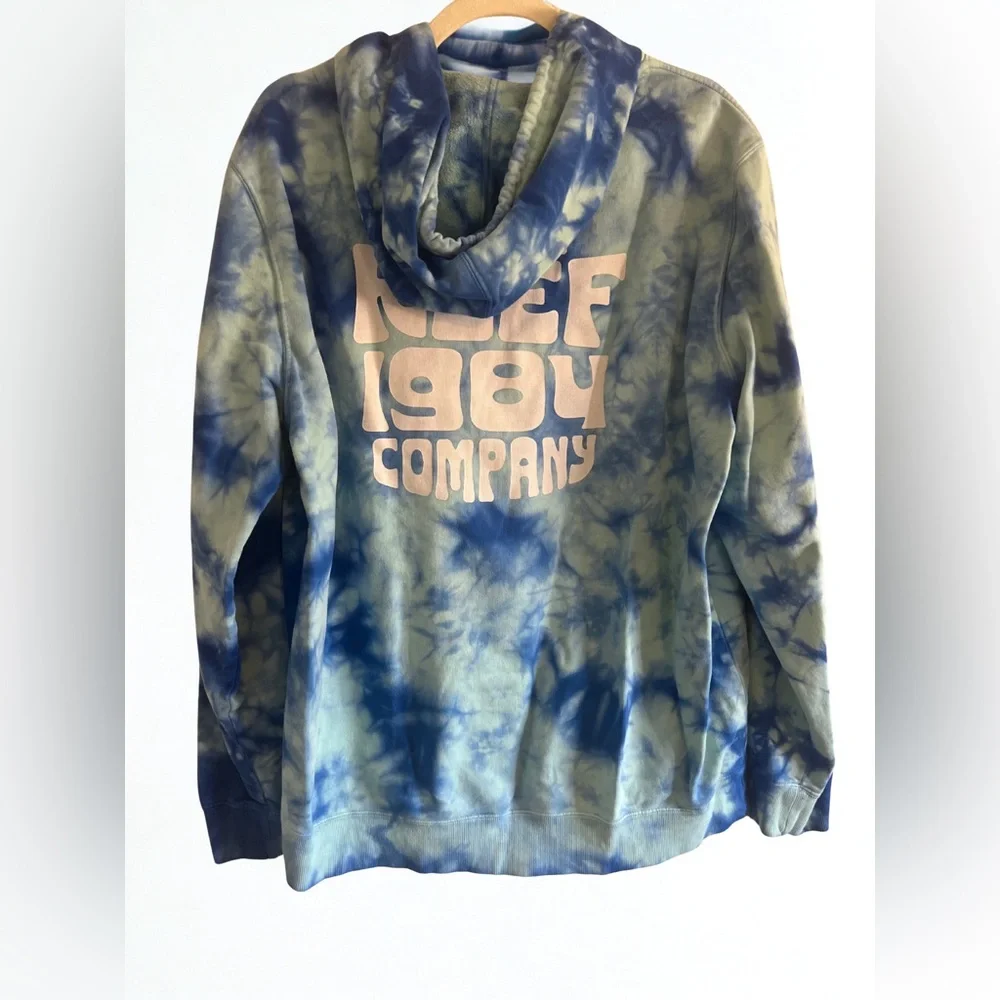 Reef Blue Tie-Dye Hoodie 🤙🏽